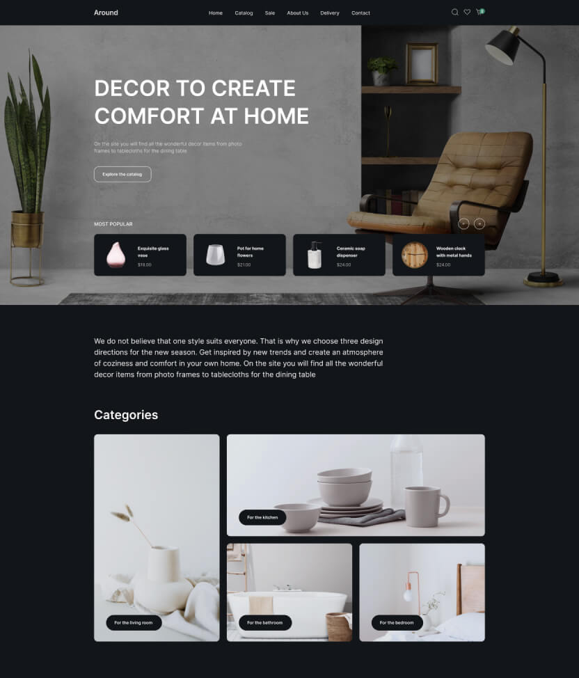 Shop Homepage v.1